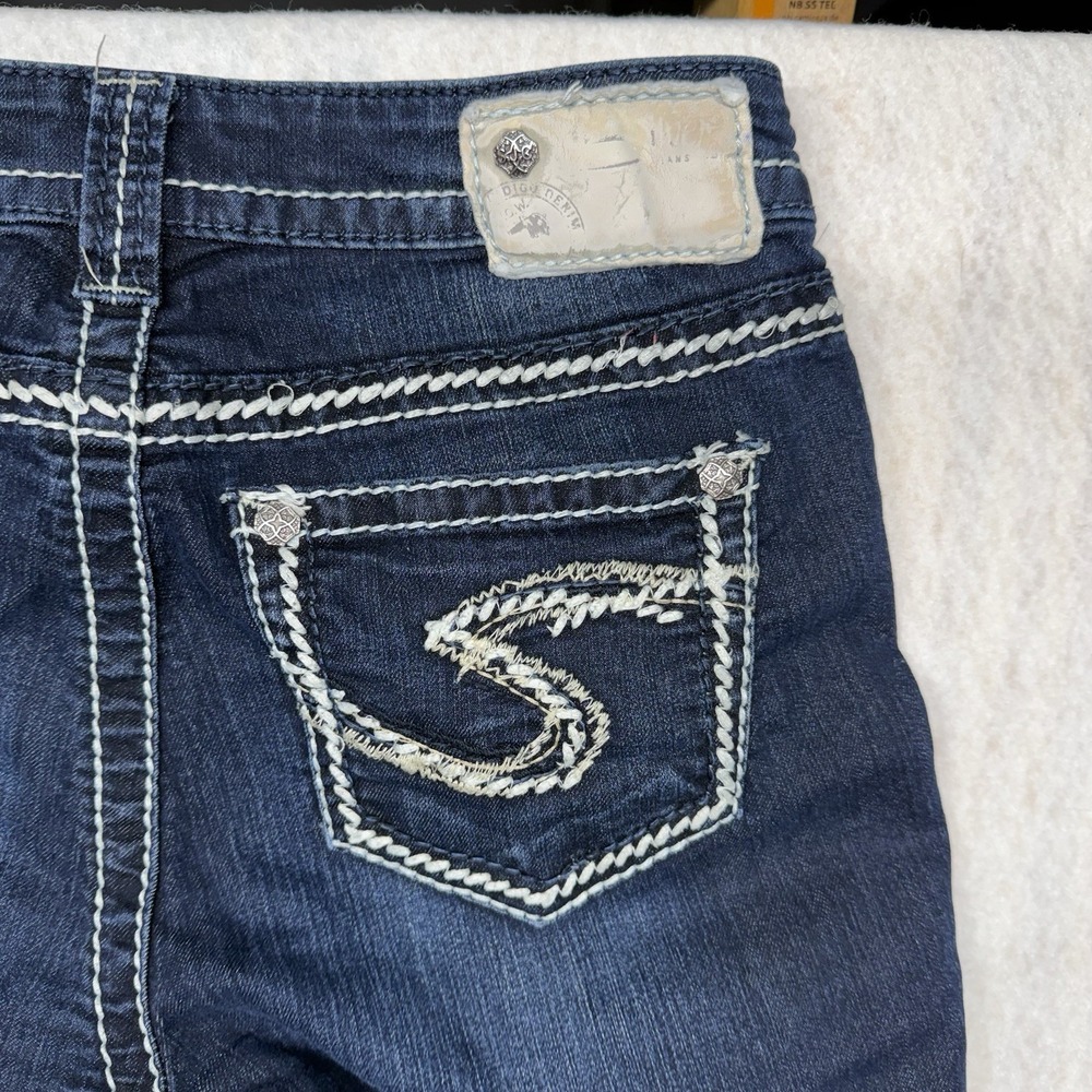 Silver Jeans Co Suki Super Skinny Dark Wash Denim‎ Jeans W27 L33 L9121SSR467 - Picture 4 of 16